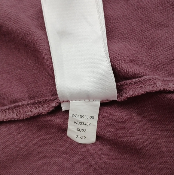 Athleta Baja Linen Midi Dress In Tawny Rose. Size M - Picture 6 of 11